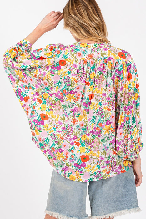Women's Fashion Tops 2024 Button Down Floral Shirt