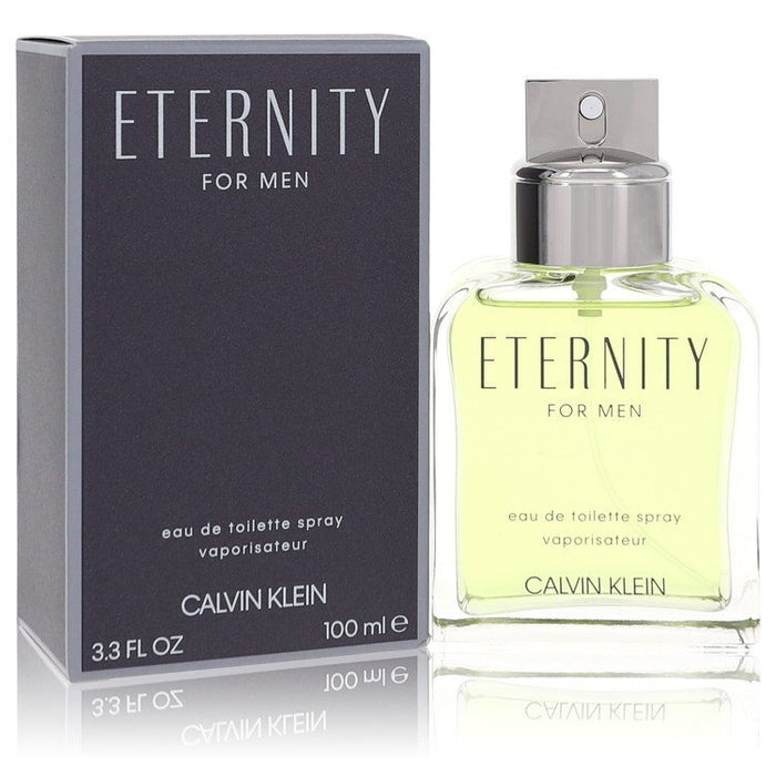 ETERNITY by Calvin Klein Eau De Toilette Spray 3.4 oz (Men)