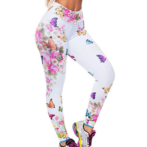 Leggings Digital Print Slim Sexy Fitness Leggings High Waist Sports Pants AwsomU