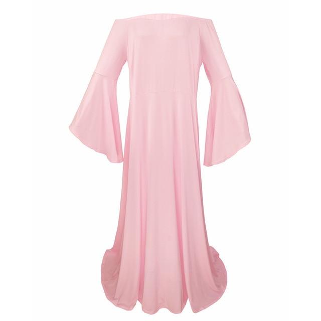 Maternity Shoulderless Maternity Long Dresses Women Pregnancy Photography Maxi Maternity Gown AwsomU