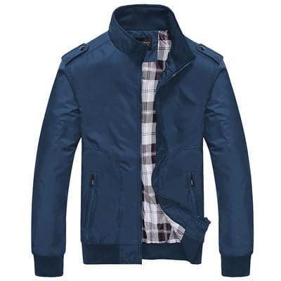 Men's Jacket & Coats DIMUSI Mens Jackets Casual Coats Solid Color Mens Sportswear Stand Collar Slim Jackets AwsomU