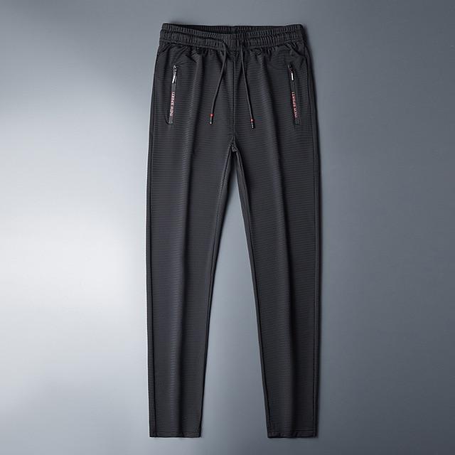 Men's Pants Breathable Mesh Black Sweatpants Men Joggers Sportswear Baggy Trousers Male Casual Track Pants Plus Size Sweatpants TRack Pants AwsomU