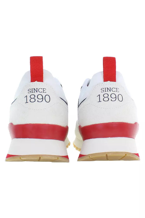 U.S. POLO ASSN. White Polyester Men Sneaker