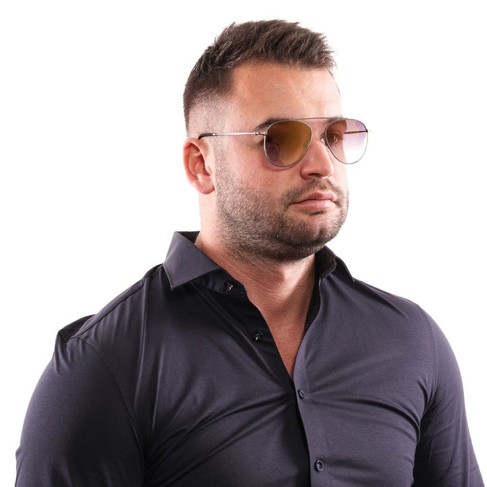 Hally & Son Gray Unisex Sunglasses