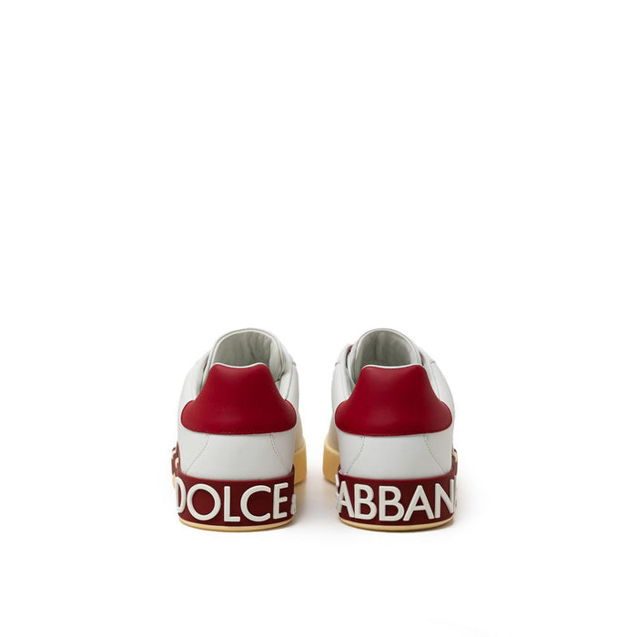 Dolce & Gabbana White Leather Sneaker