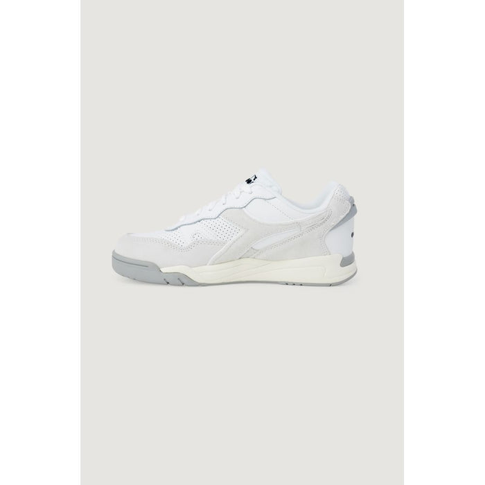 Diadora White Synthetic Leather Sneaker