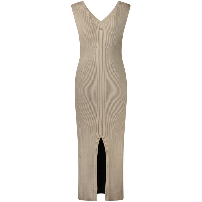 Guess Jeans Beige Cotton Women Dress