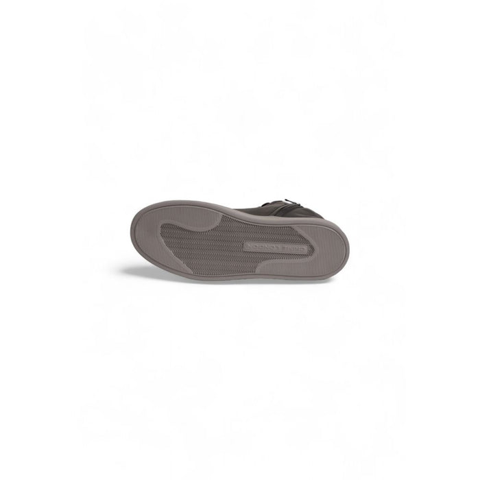 Crime London Gray Leather Sneaker