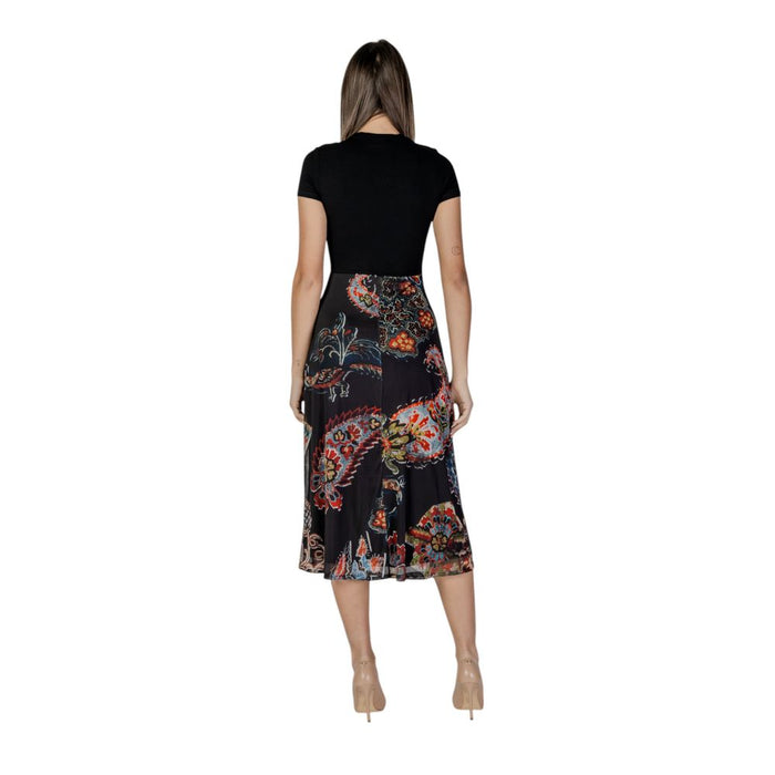 Desigual Black Viscose Dress
