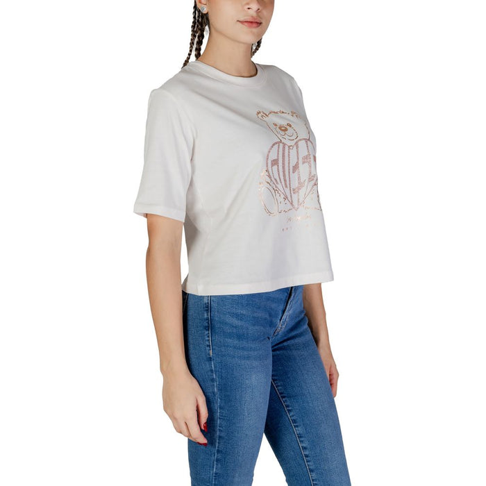 Guess Active Pink Cotton Tops & T-Shirt