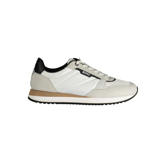 Hugo Boss White Polyester Sneaker