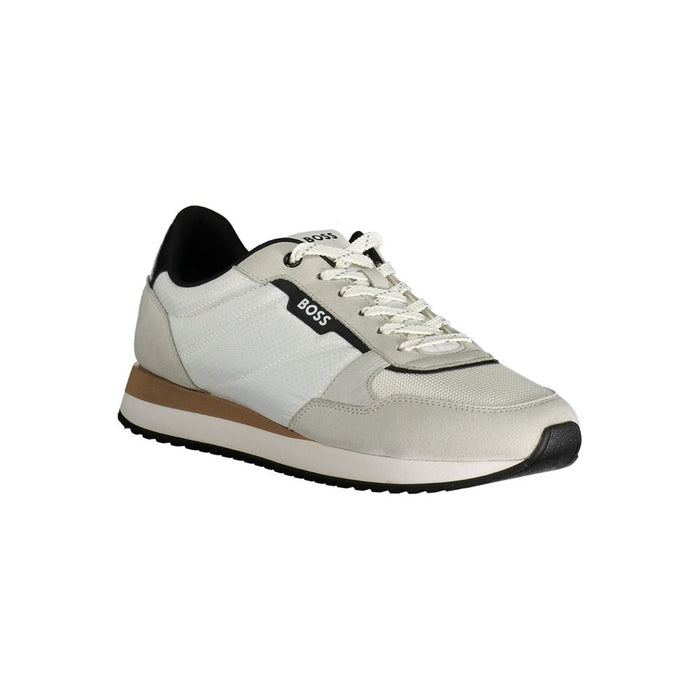 Hugo Boss White Polyester Sneaker