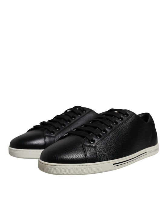 Dolce & Gabbana Black Low Top Men Saint Tropez Sneakers Shoes