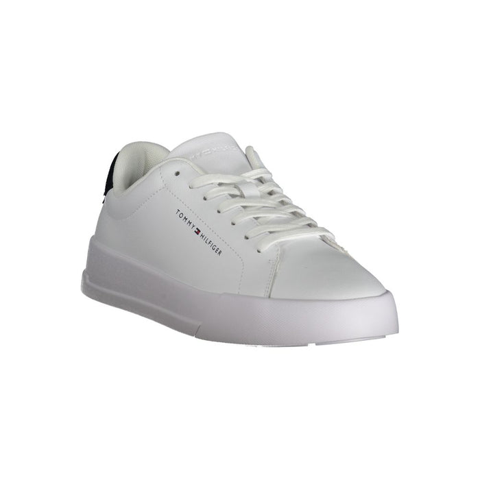 Tommy Hilfiger White Polyethylene Men Sneaker