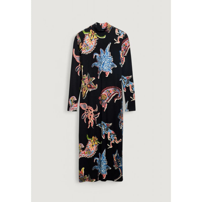 Desigual Black Viscose Dress