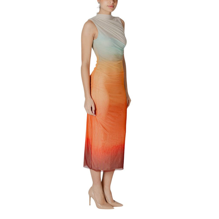Desigual Orange Polyester Dress