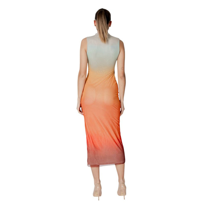 Desigual Orange Polyester Dress