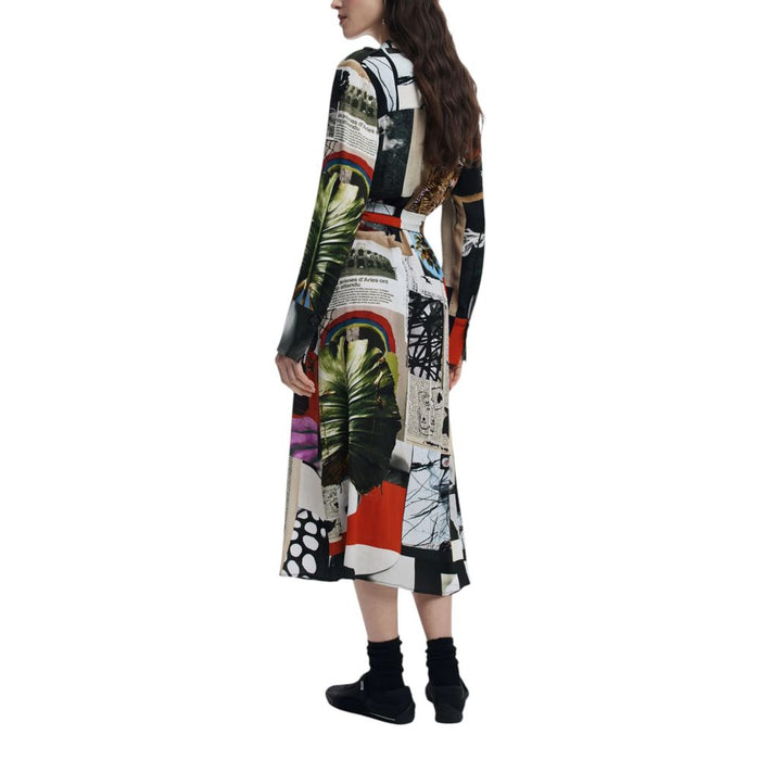 Desigual Gray Viscose Dress