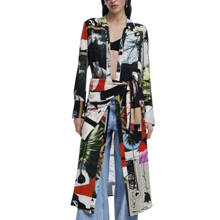 Desigual Gray Viscose Dress