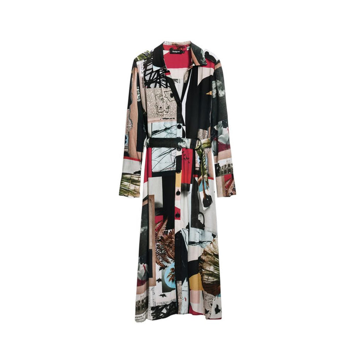 Desigual Gray Viscose Dress