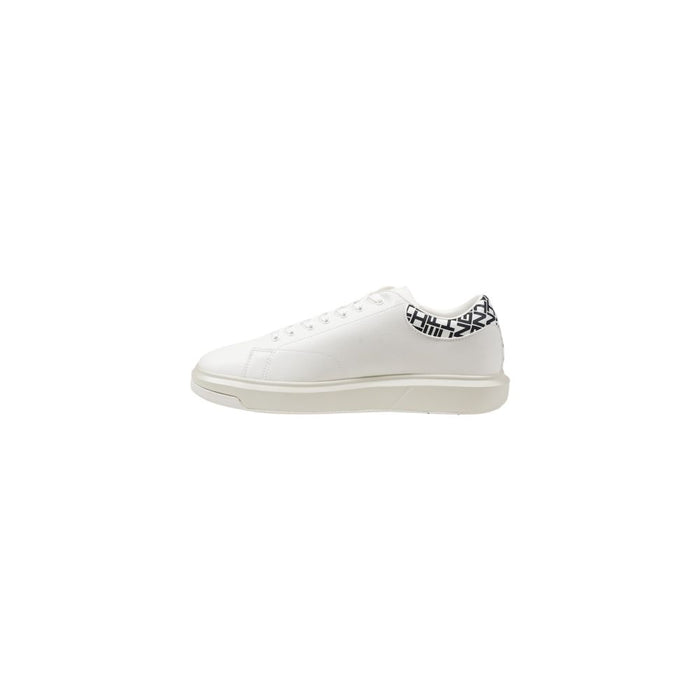 Armani Exchange Black And White Leather Sneaker