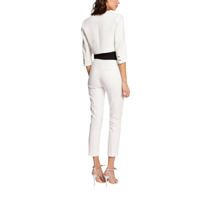Morgan De Toi White Polyester Tops & T-Shirt