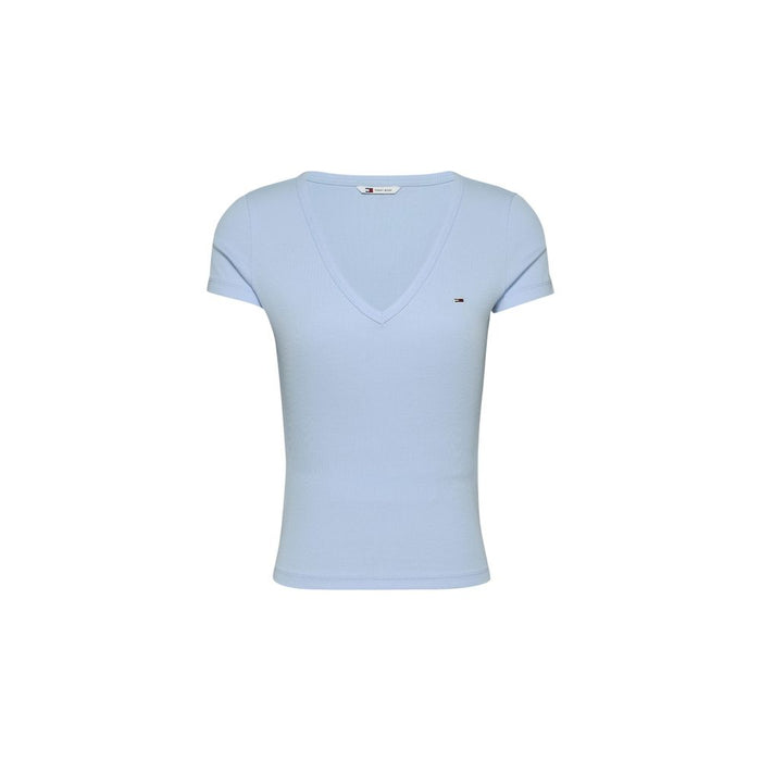 Tommy Hilfiger Jeans Blue Cotton Rigenerato Tops & T-Shirt