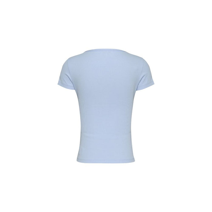Tommy Hilfiger Jeans Blue Cotton Rigenerato Tops & T-Shirt