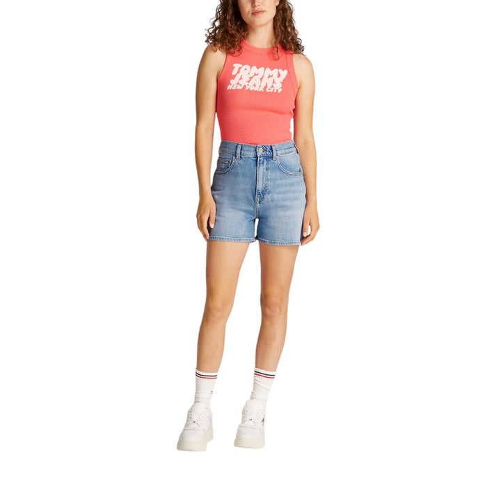 Tommy Hilfiger Jeans Light Blue Cotton Rigenerato Short