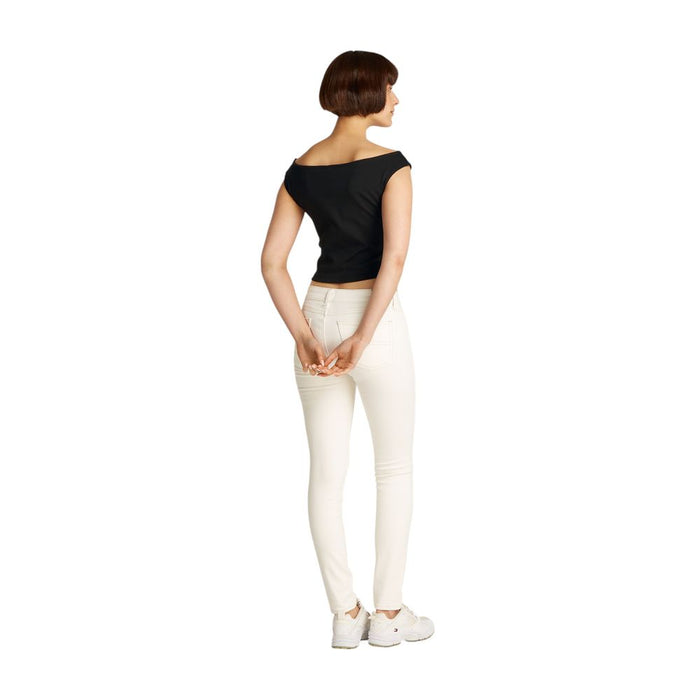 Tommy Hilfiger Jeans Black Cotton Tops & T-Shirt