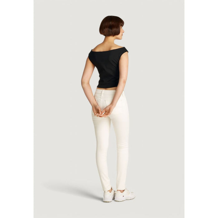 Tommy Hilfiger Jeans Black Cotton Tops & T-Shirt