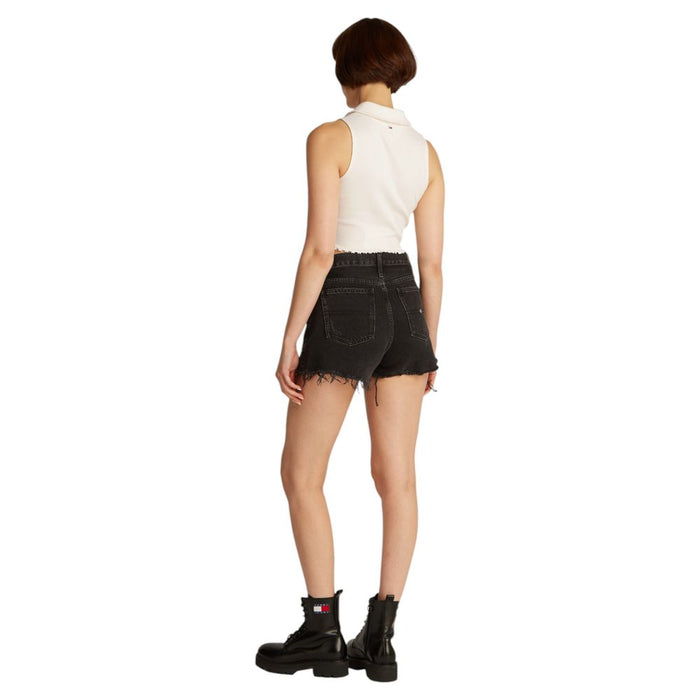 Tommy Hilfiger Jeans White Cotton Rigenerato Tops & T-Shirt