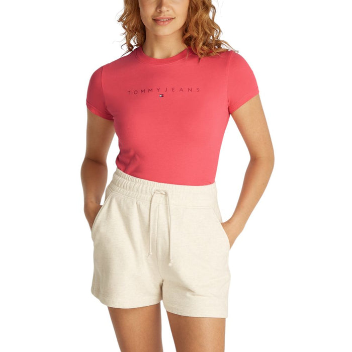 Tommy Hilfiger Jeans Orange Cotton Tops & T-Shirt