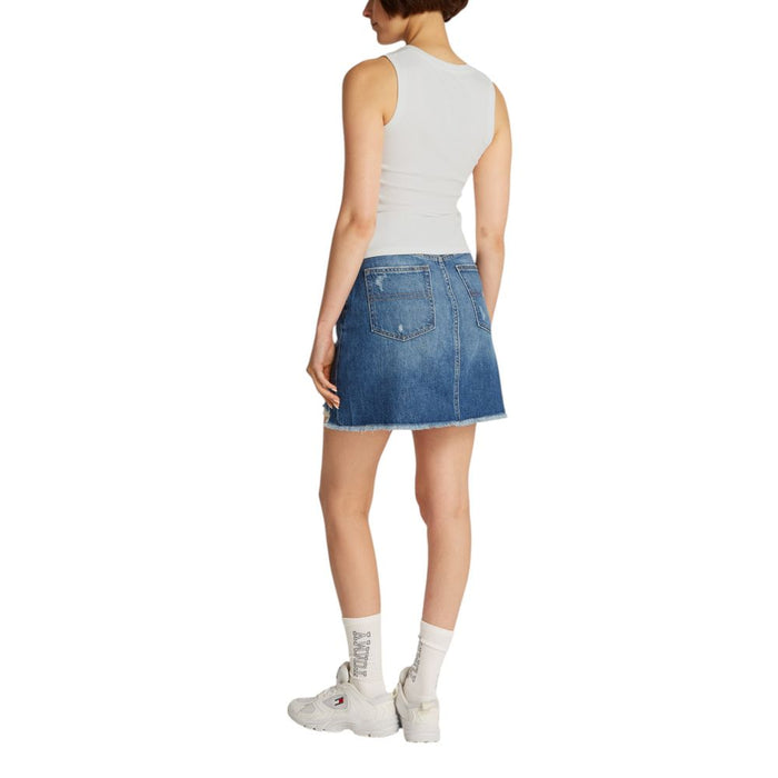 Tommy Hilfiger Jeans Cream Cotton Tops & T-Shirt