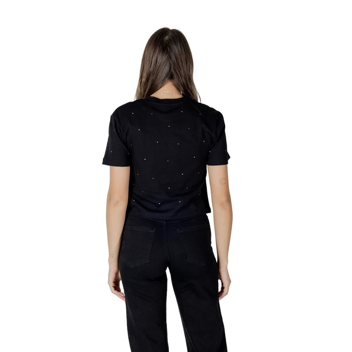 Guess Active Black Cotton Tops & T-Shirt