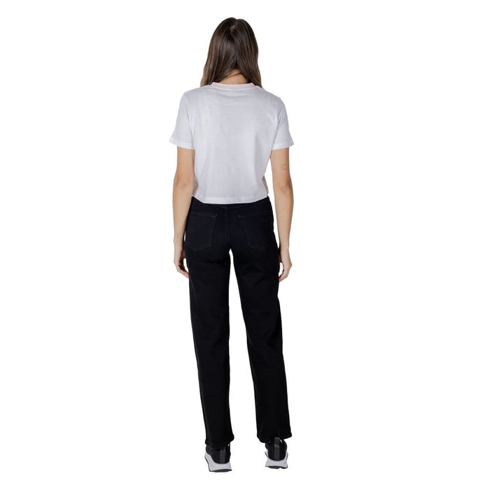 Guess Active White Cotton Tops & T-Shirt