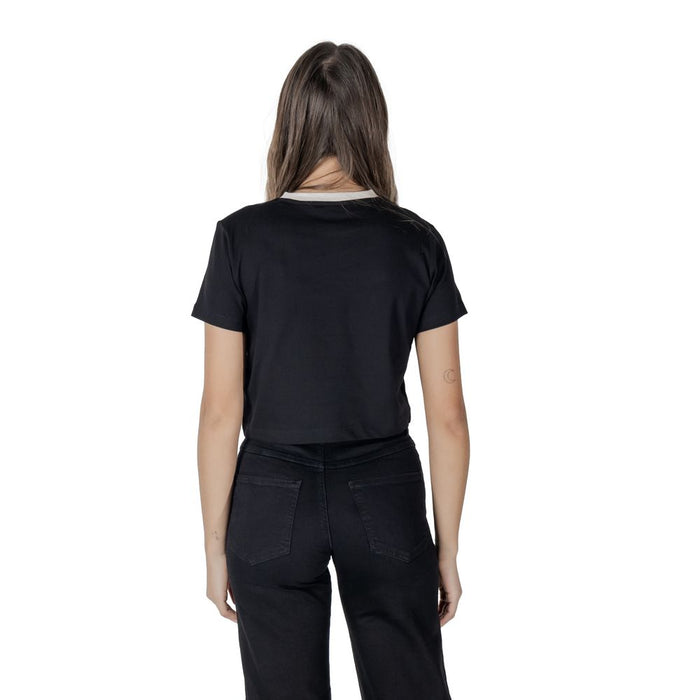 Guess Active Black Cotton Tops & T-Shirt