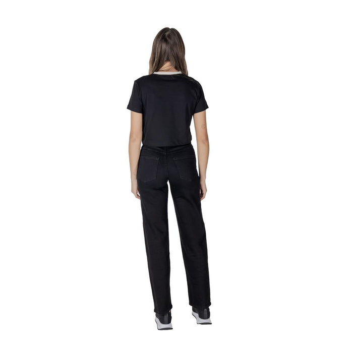 Guess Active Black Cotton Tops & T-Shirt