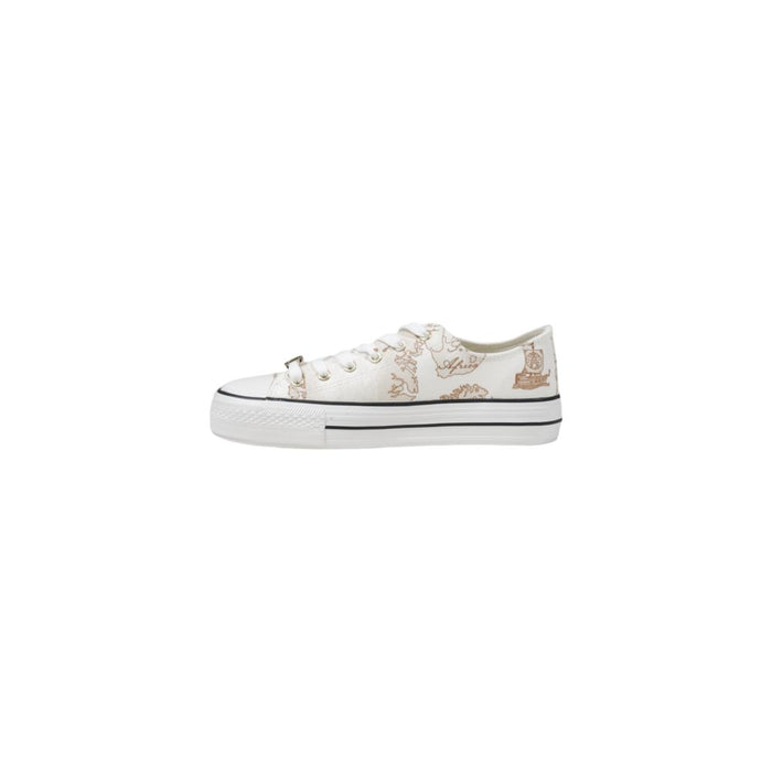 Alviero Martini Prima Classe White Fabric Sneaker