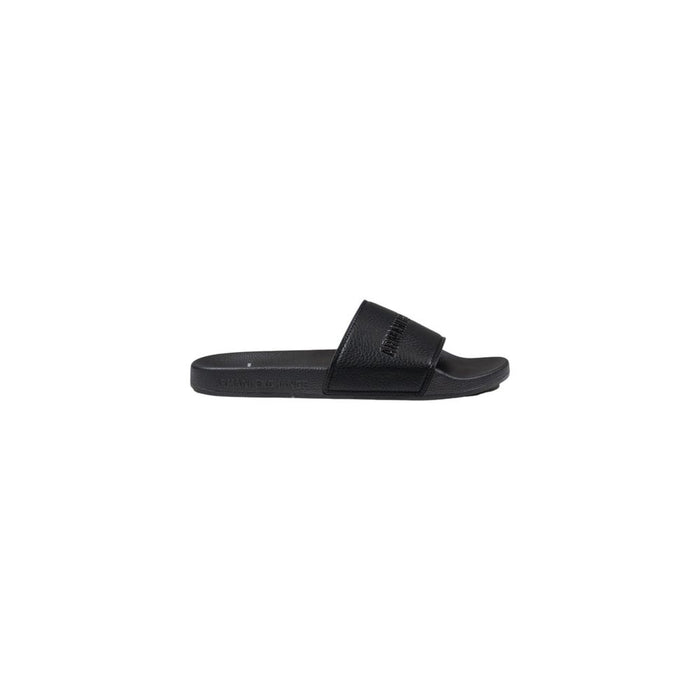 Armani Exchange Black Polyester Sandal
