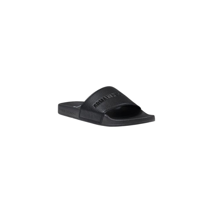Armani Exchange Black Polyester Sandal