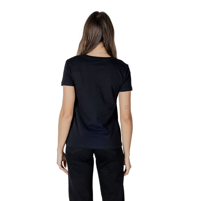 Armani Exchange Black Cotton Tops & T-Shirt
