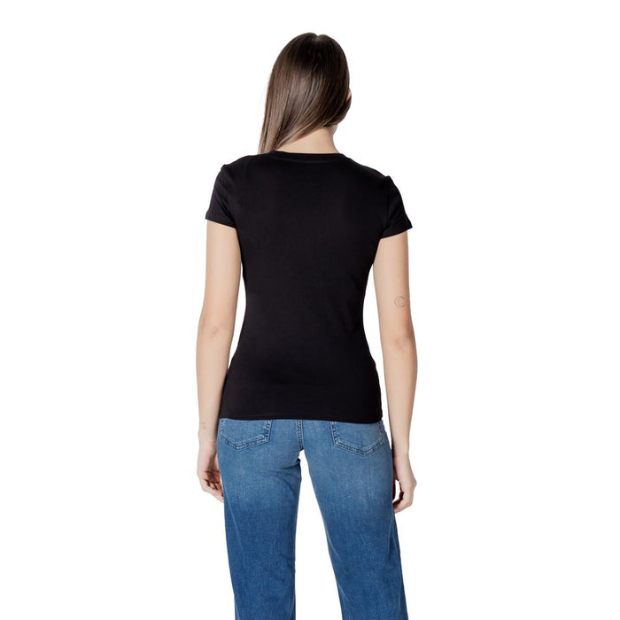 Armani Exchange Black Cotton Tops & T-Shirt