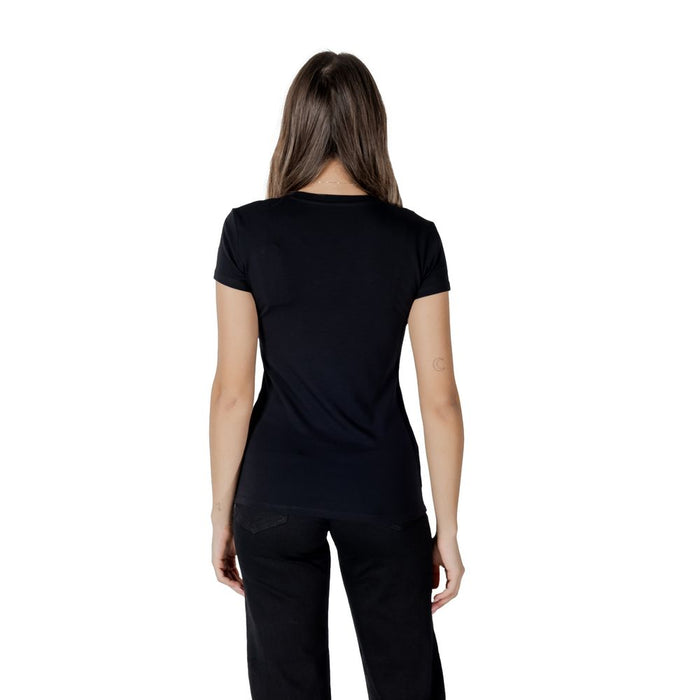 Armani Exchange Black Cotton Tops & T-Shirt