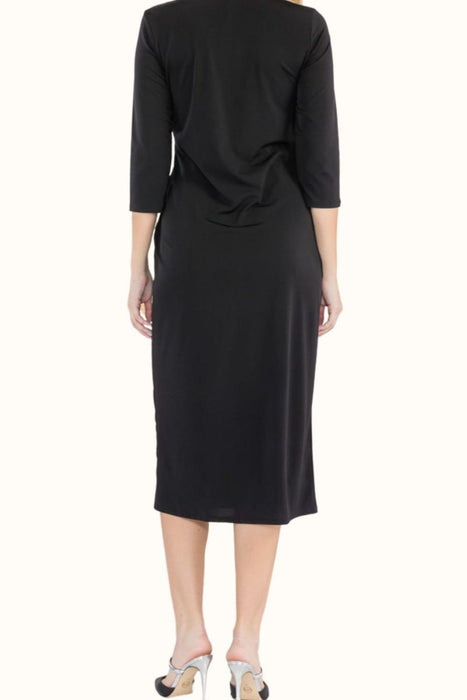 Women's Fashion Tops 2024 Round Neck Midi Dress