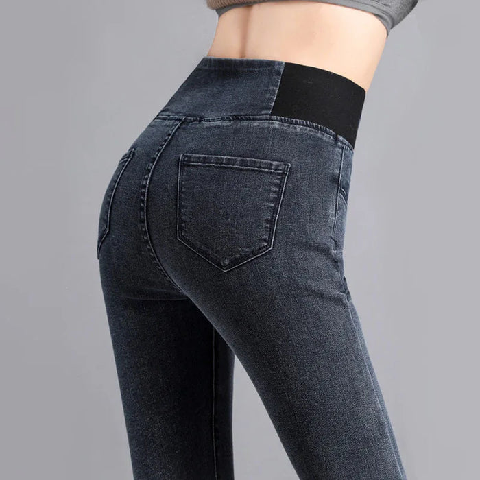 Jeans Oversize 26-38 Slim Denim Pants Women's High Waist Skinny Jean Vintage Wash Pencil Stretch Leggings