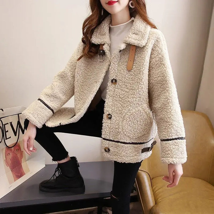 Coat For Women Loose Soft Wool Women's Winter Jackets Thick Warm