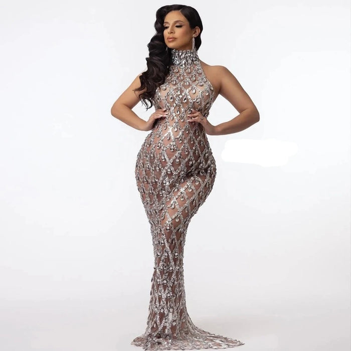 Maternity Photography Shiny Rhinestone Dress Stretchy Crystals Maternity Photo Shoot Outfit Pregnancy Photography