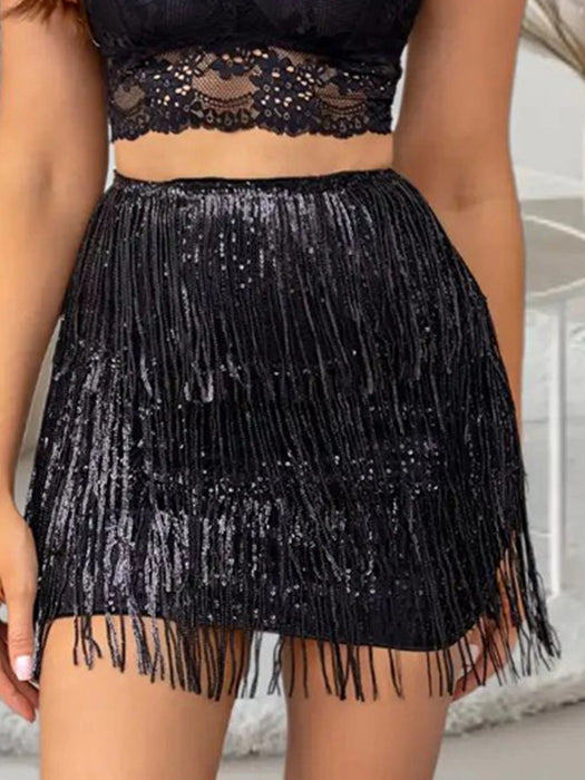 Sequin mini skirt women summer luxury party skirts night club outfits high waist pencil skirt