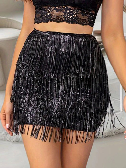 Sequin mini skirt women summer luxury party skirts night club outfits high waist pencil skirt